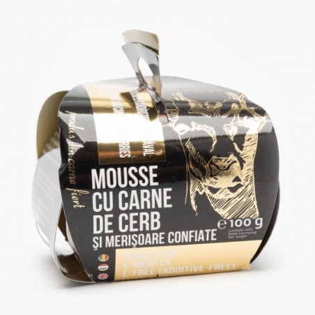 Silvania Gourmet-mousse cu carne de cerbsi merisoare confiate 100g
