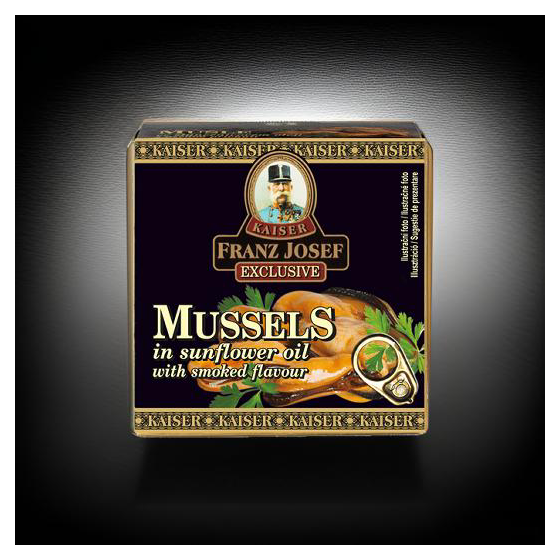 Franz Josef Kaiser- Midii afumate in ulei de floarea-soarelui 80g