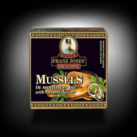 Franz Josef Kaiser- Midii afumate in ulei de floarea-soarelui 80g