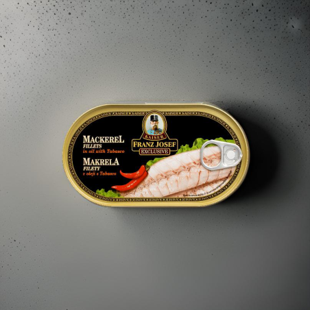 Franz Josef Kaiser-File de macrou in ulei cu ardei Tabasco 170g