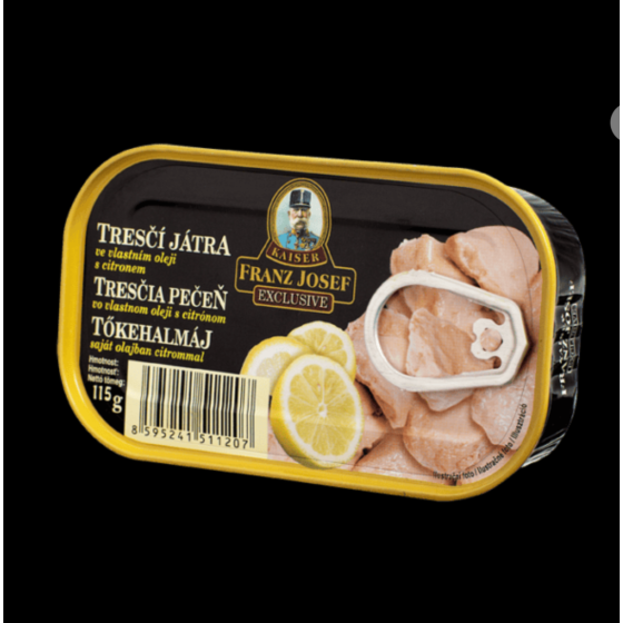 Franz Josef Kaiser-Ficat de cod in suc propriu cu lamaie 115g