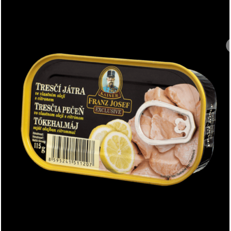 Franz Josef Kaiser-Ficat de cod in suc propriu cu lamaie 115g