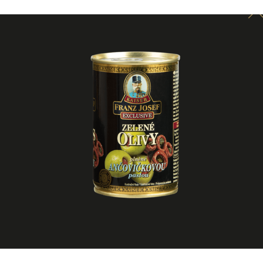 Franz Josef Kaiser-Masline verzi umplute cu pasta de ansoa in saramura