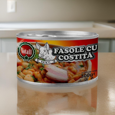 Nota 11- Fasole cu costiță 300g