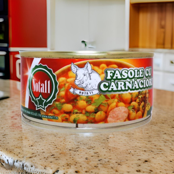 Nota 11 Fasole cu carnaciori 300g
