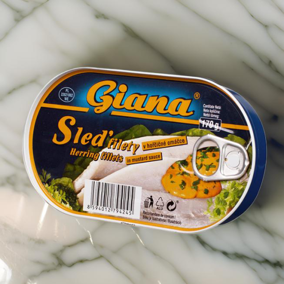 Giana- File de hering in sos de mustar 170g