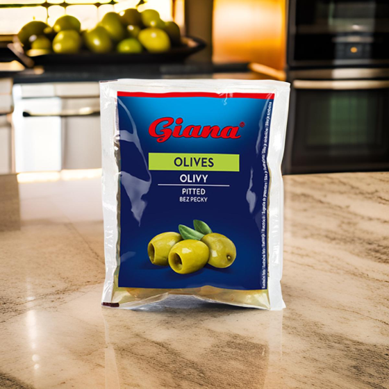 Giana- Masline verzi fara samburi in saramura 195g