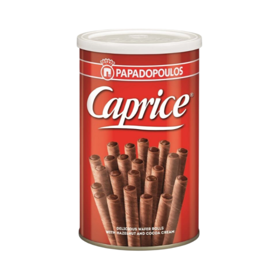 Caprice- Rulouri umplute cu alune de pădure și cacao 115g