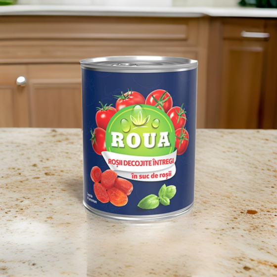 Roua- Rosii decojite întregi 400g