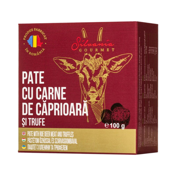 Silvania Gourmet-Pate cu carne de caprioara si trufe 100g