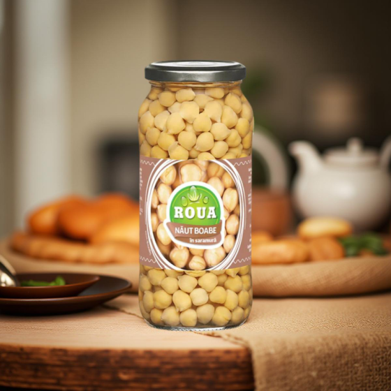 Roua- Naut boabe in saramură 540g