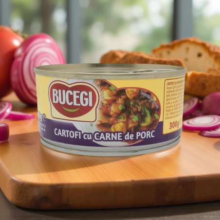 Bucegi- Cartofi cu carne de porc 300g