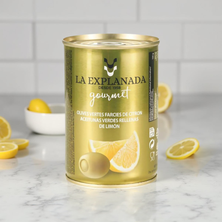 La Explanada Gourmet - Masline verzi umplute cu lamaie 280g