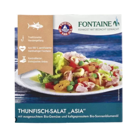 Fontaine-Salata de ton "Asia" cu legume ecologice si ulei de floarea-soarelui presat la rece 200g