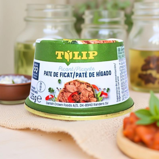 Tulip Pate de ficat picant 125g