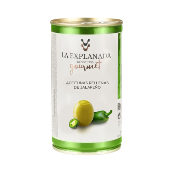 La Explanada Gourmet-Masline verzi umplute cu ardei Jalapeno 350g