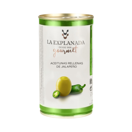 La Explanada Gourmet-Masline verzi umplute cu ardei Jalapeno 350g