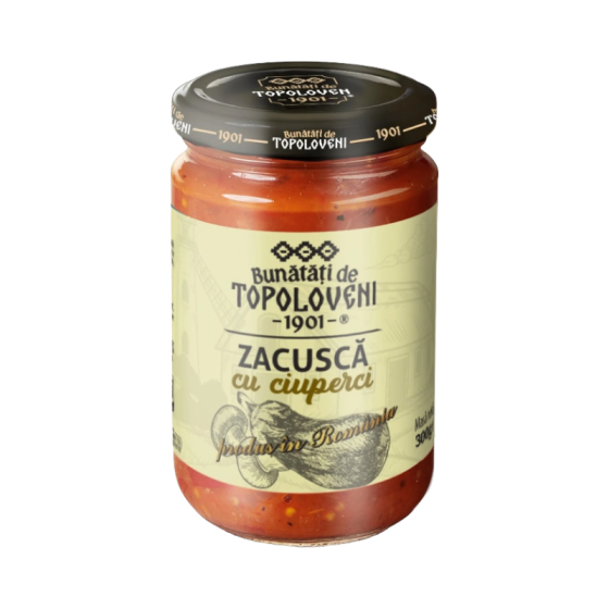 Bunătați de Topoloveni-Zacusca de ciuperci 300g