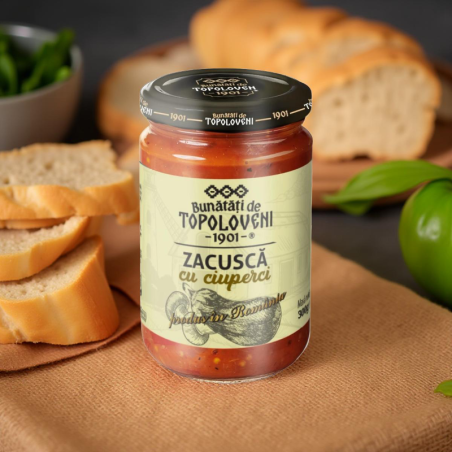 Bunătați de Topoloveni-Zacusca de ciuperci 300g