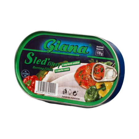 Giana- File de hering in sos paprika 170g