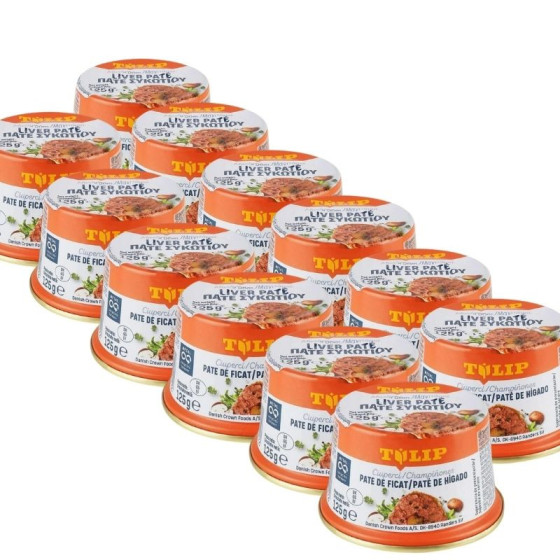 Pachet 12 x Tulip-Pate de ficat de porc cu ciuperci 125g