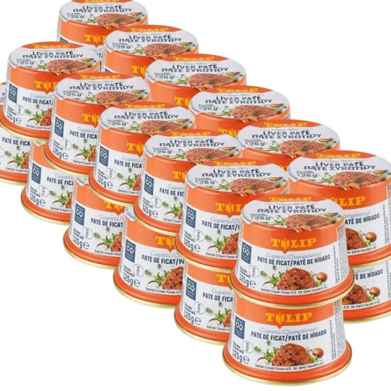 Pachet 24 x Tulip-Pate de ficat de porc cu ciuperci 125g