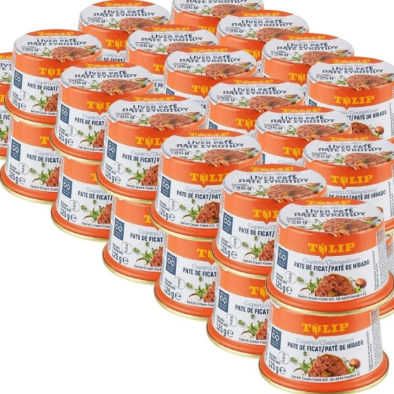 Pachet 48 x Tulip-Pate de ficat de porc cu ciuperci 125g