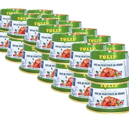 Pachet 24 x Tulip-Pate de ficat de porc picant 125g