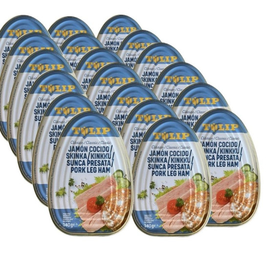 Pachet 24 x Tulip-Sunca presata din pulpa de porc 340g