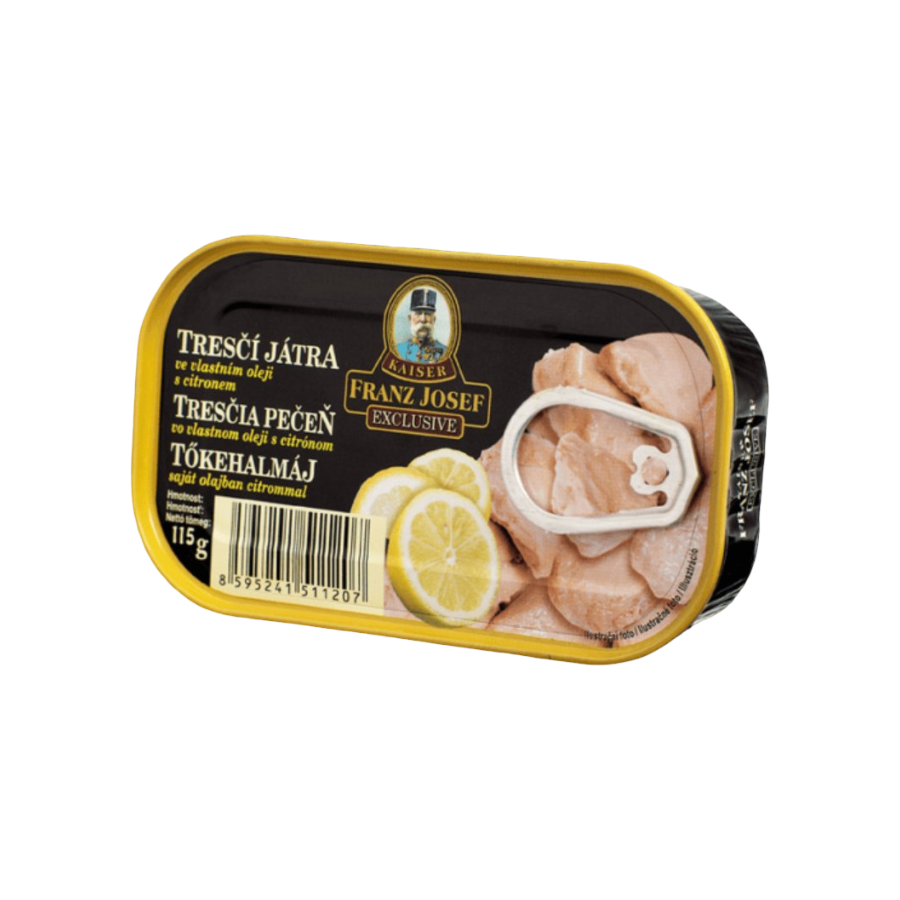 Franz Josef Kaiser-Ficat de cod in suc propriu cu lamaie 115g