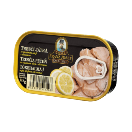Franz Josef Kaiser-Ficat de cod in suc propriu cu lamaie 115g