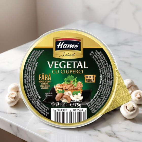 Hame Select- Pate vegetal cu ciuperci 75g