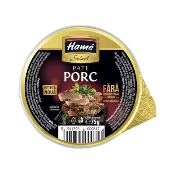 Hame Select-Pate de porc 75g
