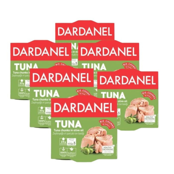 Pachet 6 x Dardanel-Ton in ulei de masline 150g
