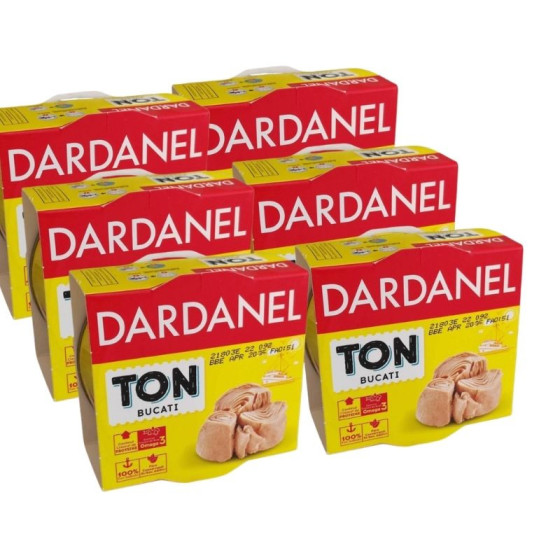 Pachet 6 x Dardanel-Ton in ulei de floarea-soarelui150g