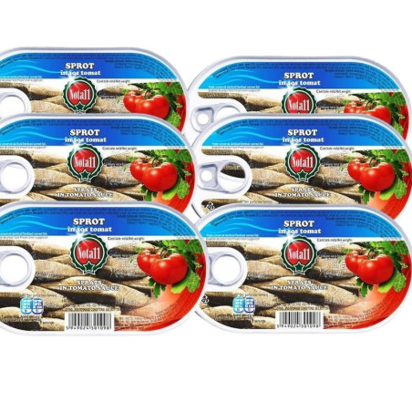 Pachet 6 x Nota 11- Sprot in sos tomat 170g