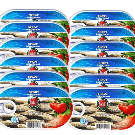 Pachet 12 x Nota 11-Sprot in sos tomat 170g