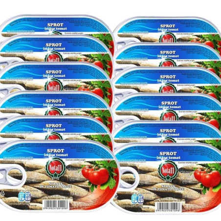 Pachet 12 x Nota 11-Sprot in sos tomat 170g