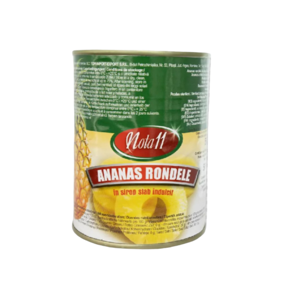 Nota 11-Ananas rondele 565g