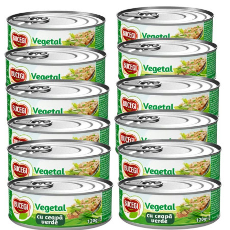 Pachet 12 x Bucegi-Pate vegetal cu ceapa verde 120g
