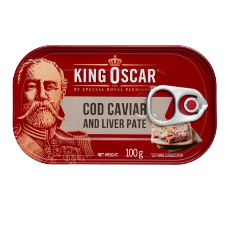 King Oscar- Pate din caviar si ficat de cod 100g