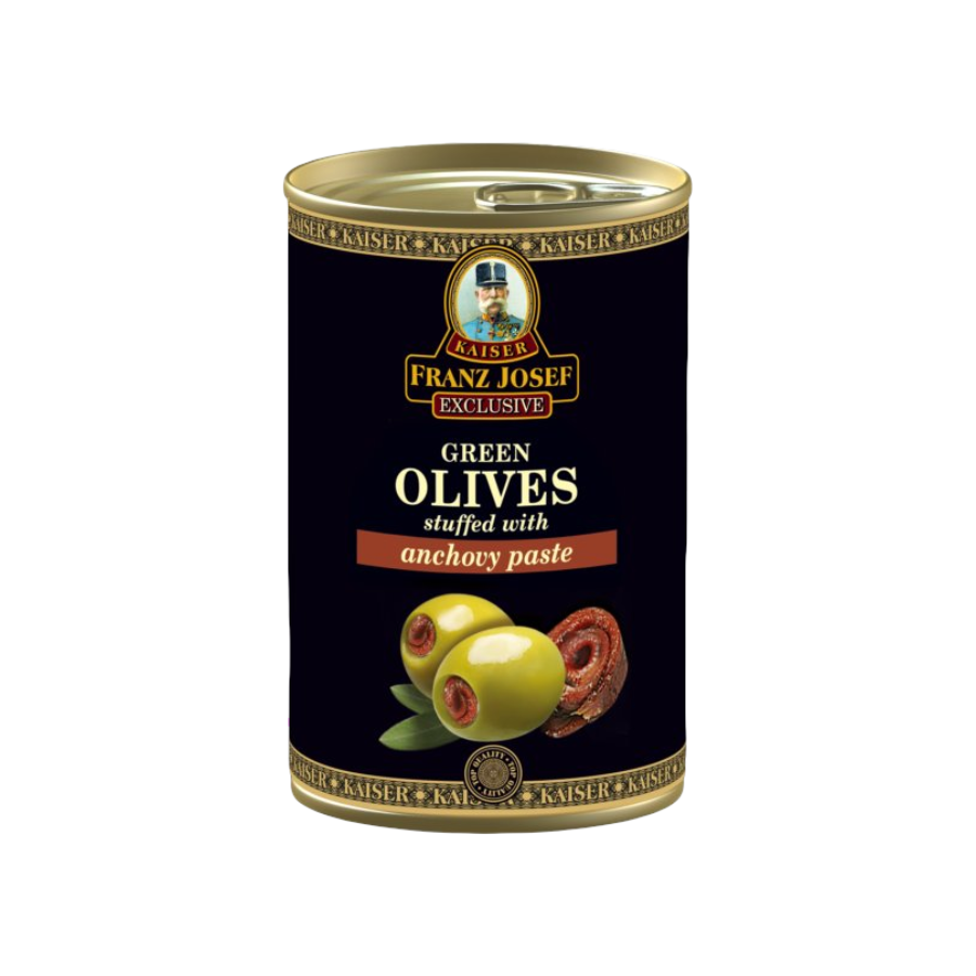 Franz Josef Kaiser-Masline verzi umplute cu pasta de ansoa in saramura