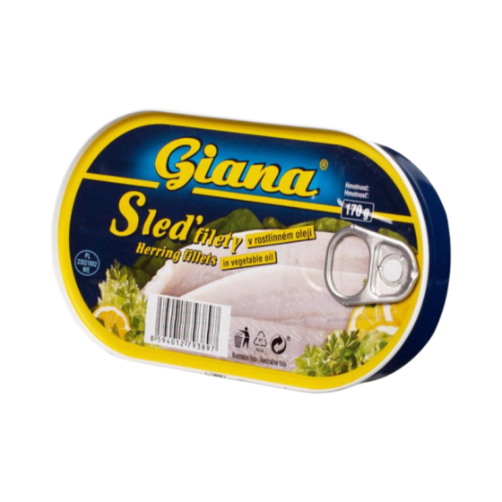 Giana - File de hering in ulei vegetal 170g