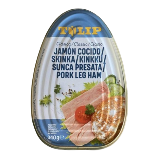 Tulip- Șunca presata din pulpa de porc 340g
