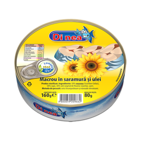 Di nea macrou in saramura si ulei 160g