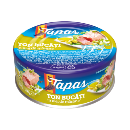 Tapas- Ton bucati in ulei de măsline 160g