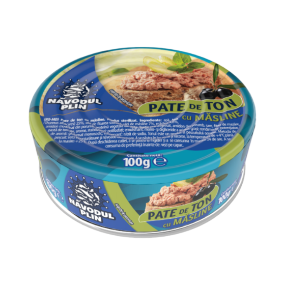 Navodul Plin- Pate de ton cu masline 100g