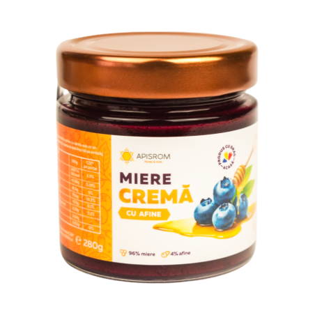 Apisrom-Miere crema cu afine 280g