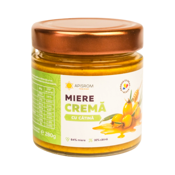 Apisrom-Miere crema cu catina 280g