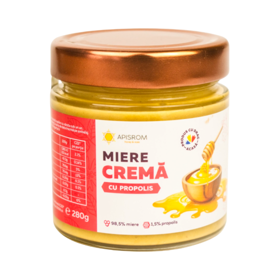Apisrom-Miere crema cu propolis 280g